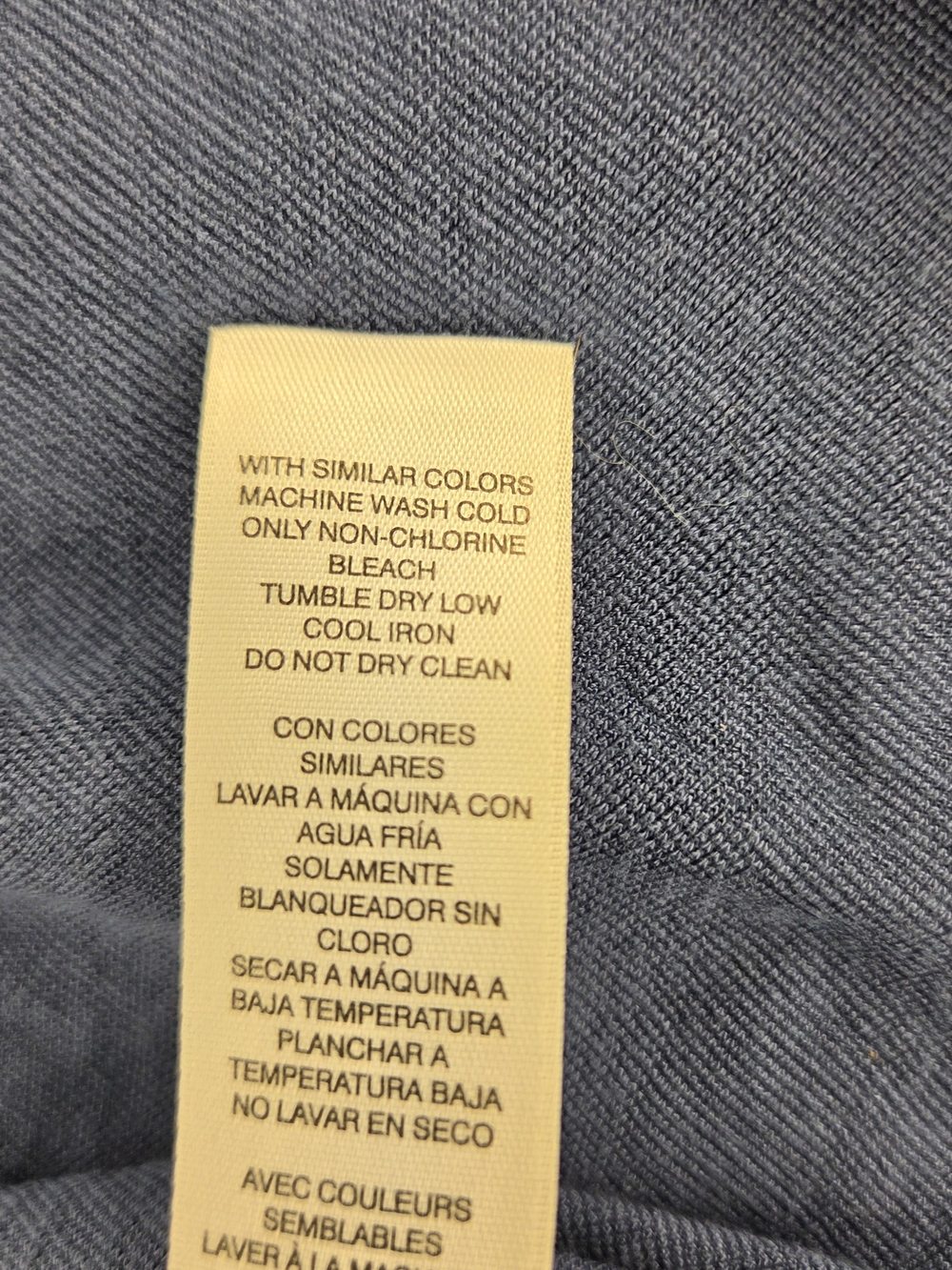 Chicos Women’s Asymmetrical Knot-Detail Top in Slate Blue Size Medium - Picture 9 of 9